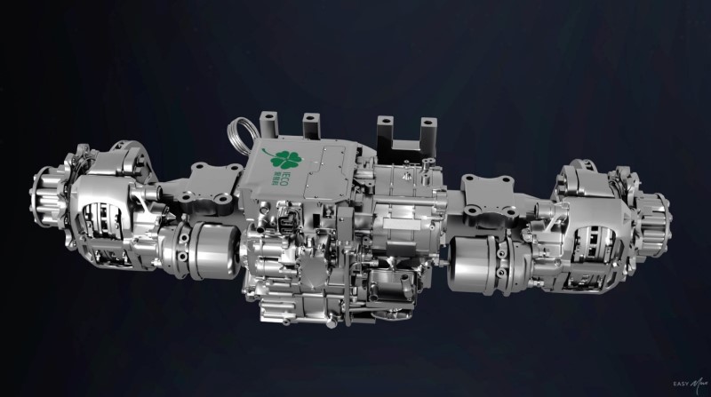 Heavy-duty integrated electric drive axle