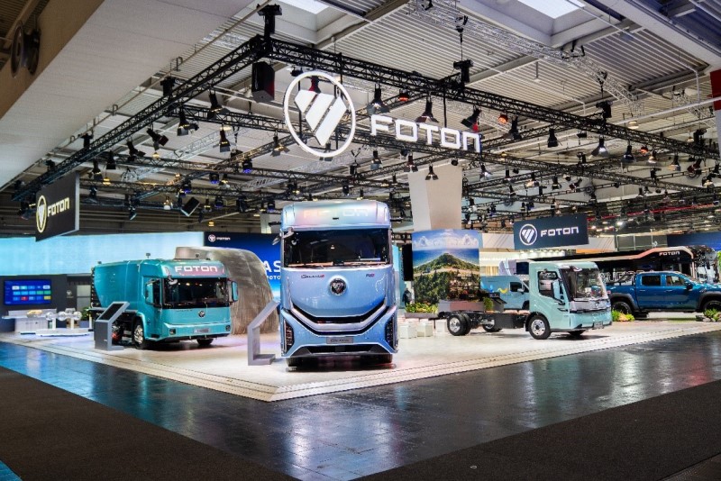 BAIC Foton complete vehicles and core components at IAA